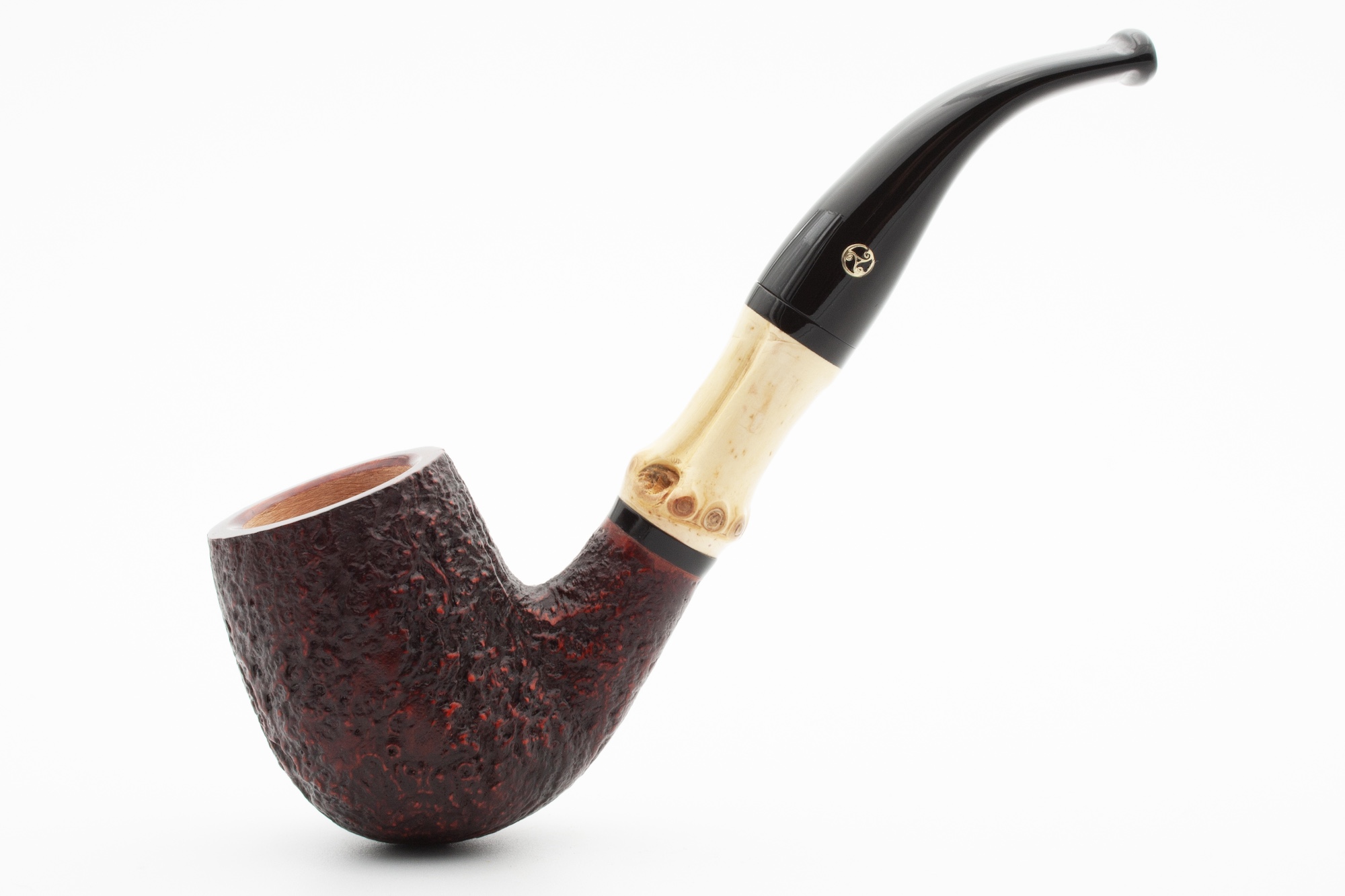 Rattray's Bamboo Bent Sandblast Red 9mm Rattray's Bamboo Bent Sandblast Red 9mm