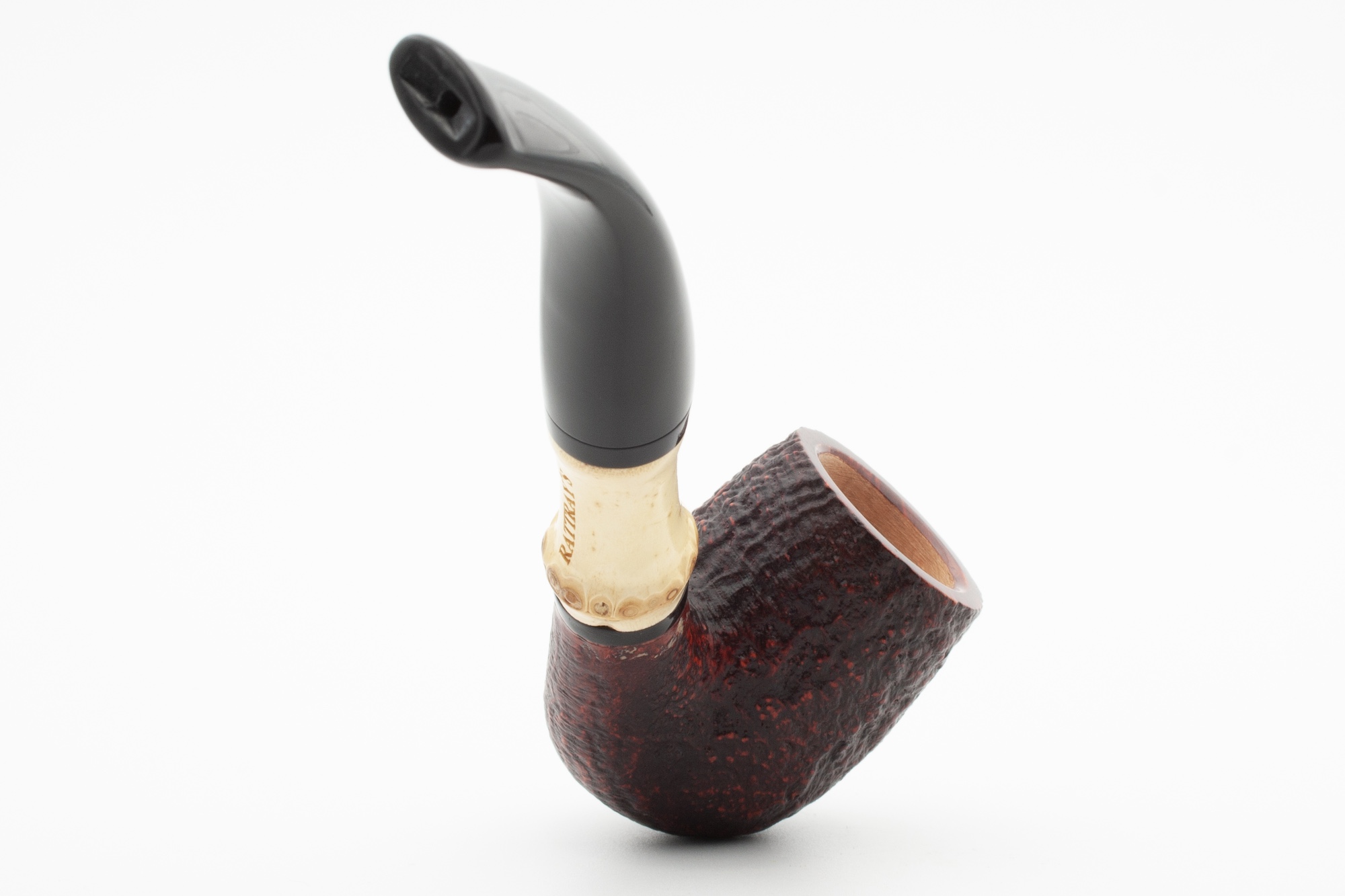 Rattray's Bamboo Bent Sandblast Red 9mm Rattray's Bamboo Bent Sandblast Red 9mm