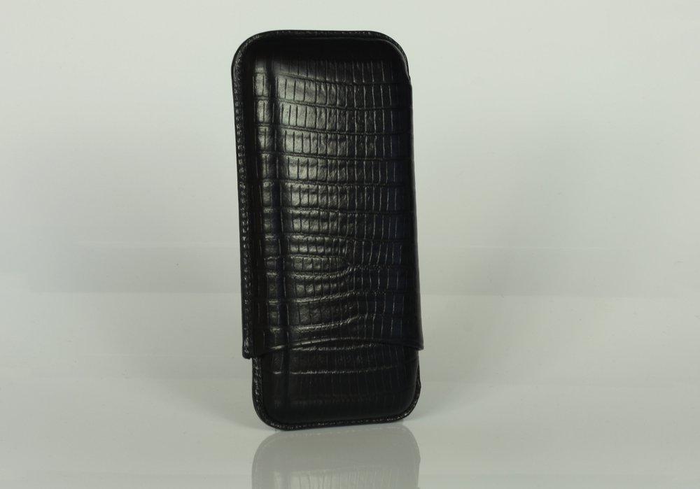 Martin Wess 597 Lizard Black - 3 Petit Corona