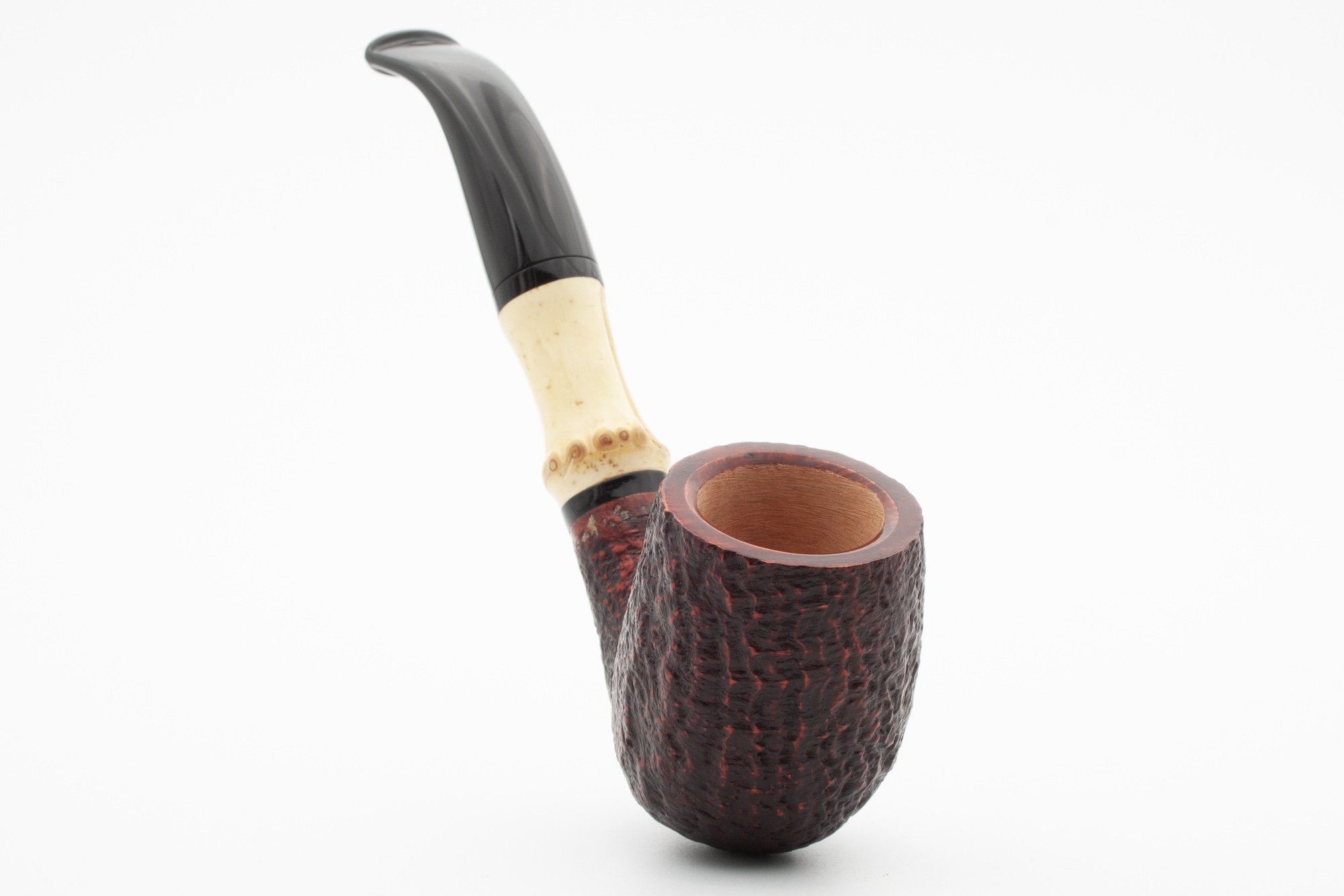 Rattray's Bamboo Bent Sandblast Red 9mm Rattray's Bamboo Bent Sandblast Red 9mm