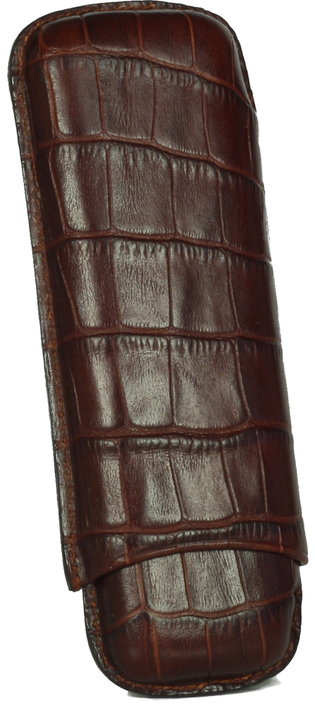 Martin Wess 596 Croco Brown - 2 Petit Corona