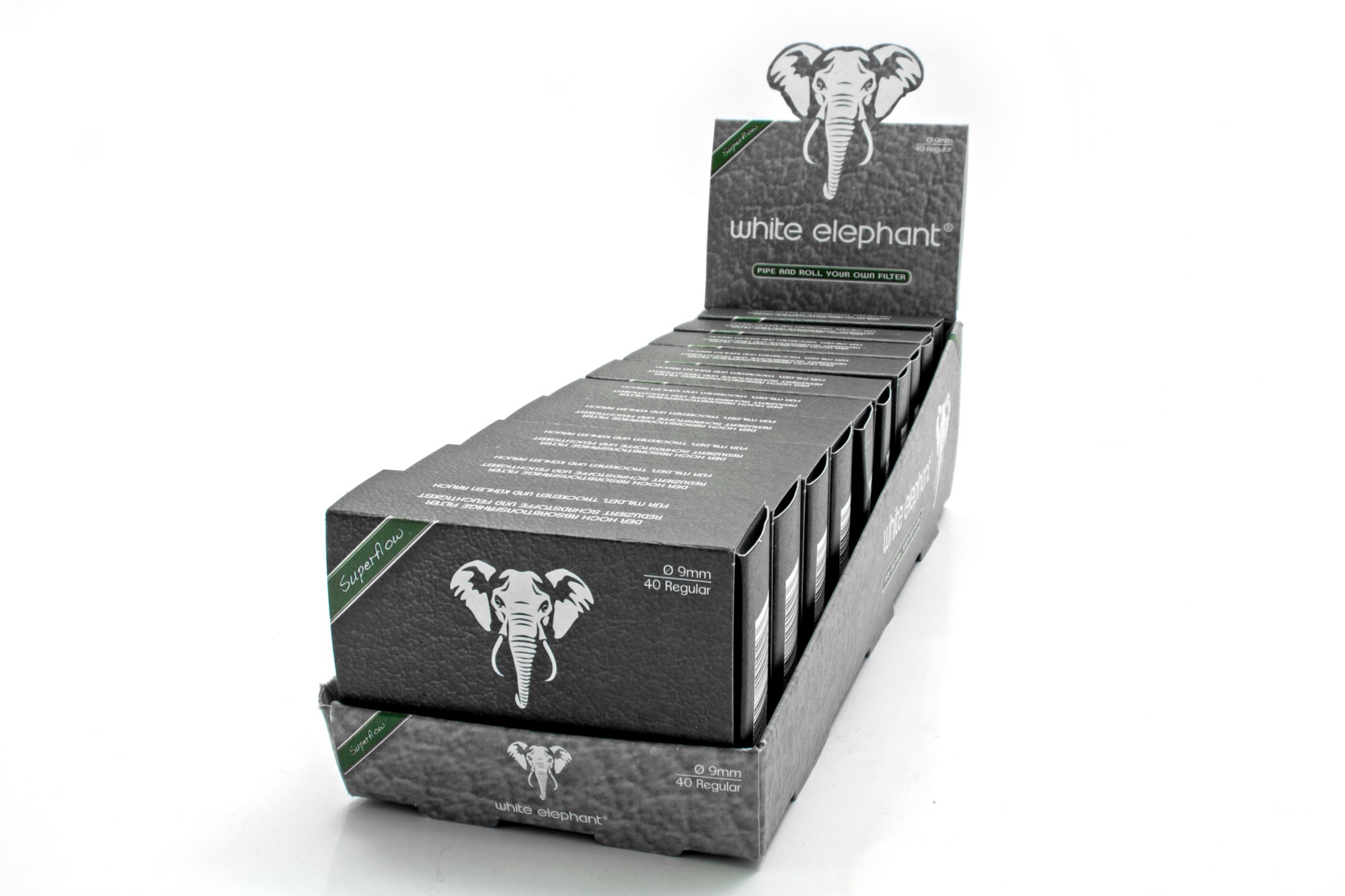 40-Activated-Charcoal-9mm-3 White Elephant 40 Activated Charcoal Filter 9mm (10x)