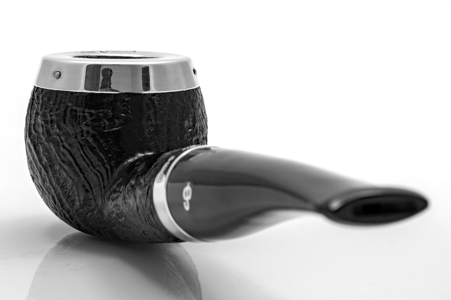Peterson Silver Cap Sandblast 408