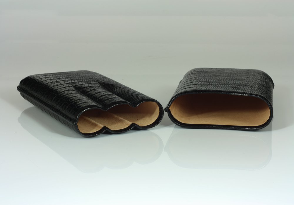 Martin Wess 591 Lizard Black - 3 Robustos