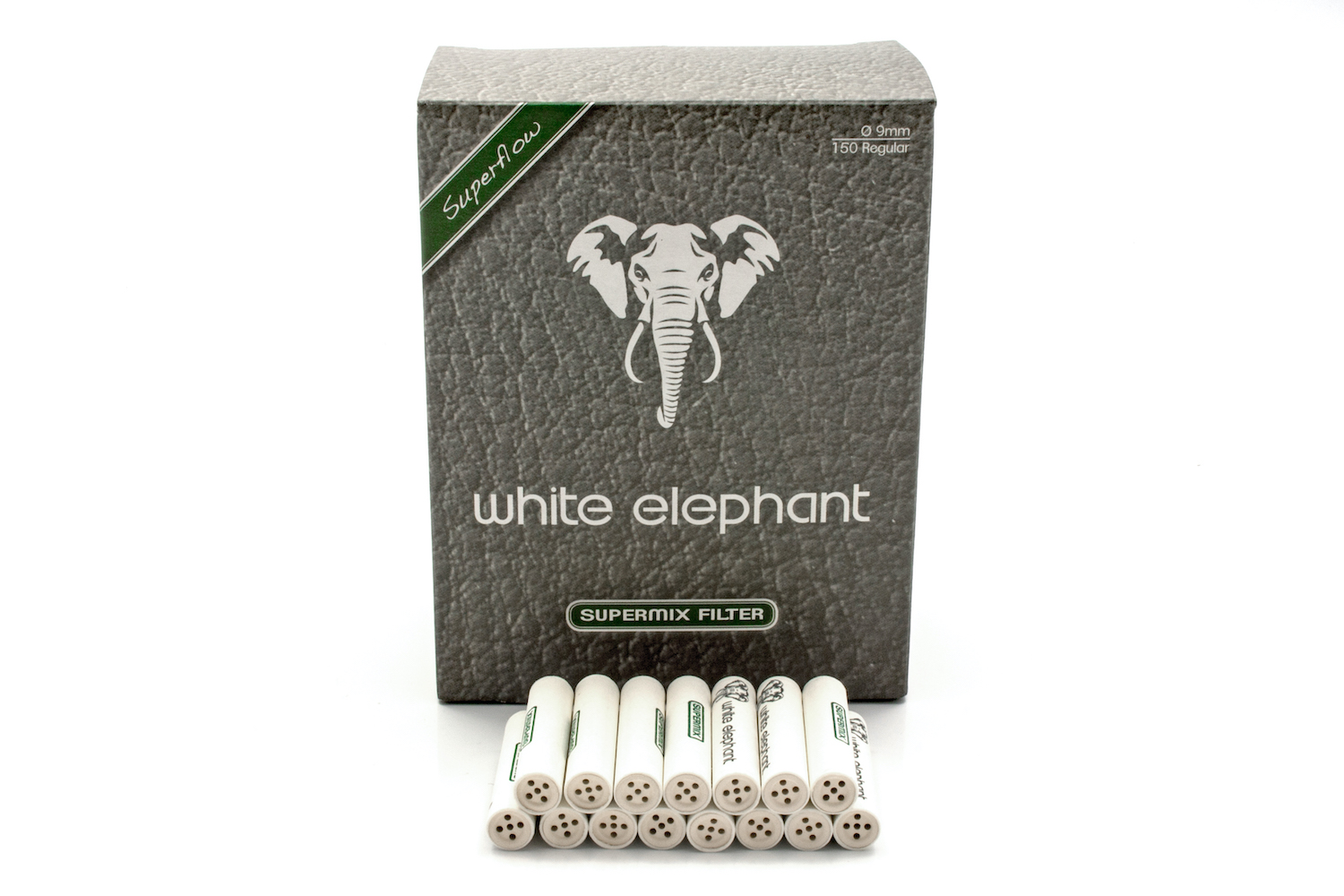 supermix9mm-150-2 White Elephant 150 Super Mix Filter 9mm (10x)