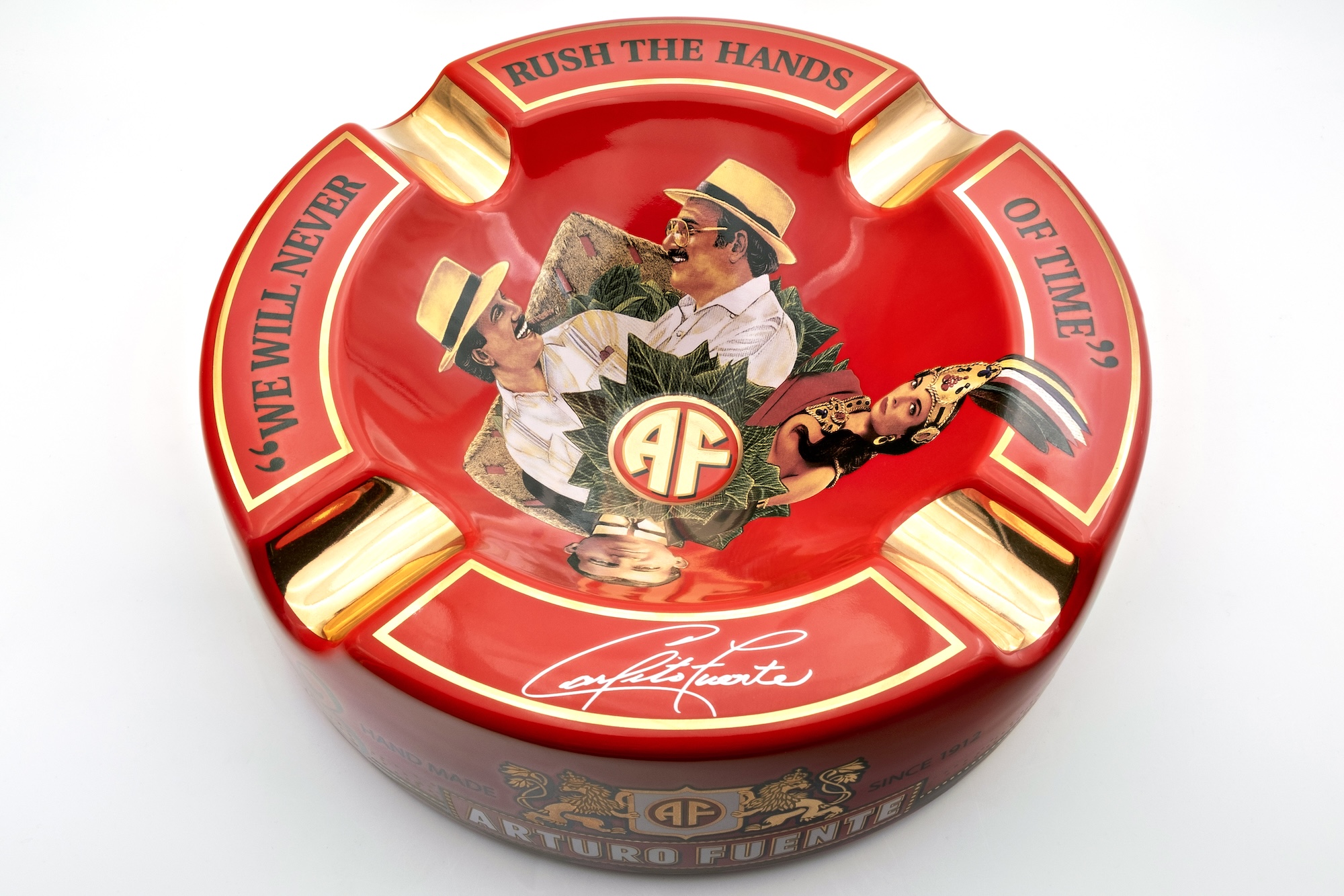Arturo Fuente Cigar Ashtray Red