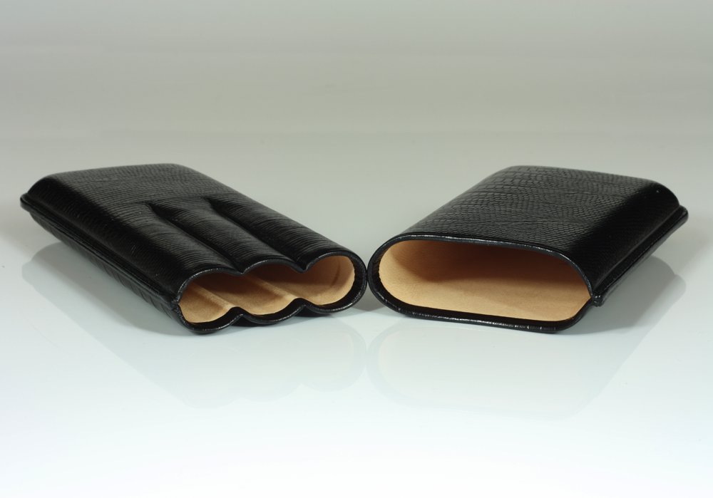 Martin Wess 597 Lizard Black - 3 Petit Corona