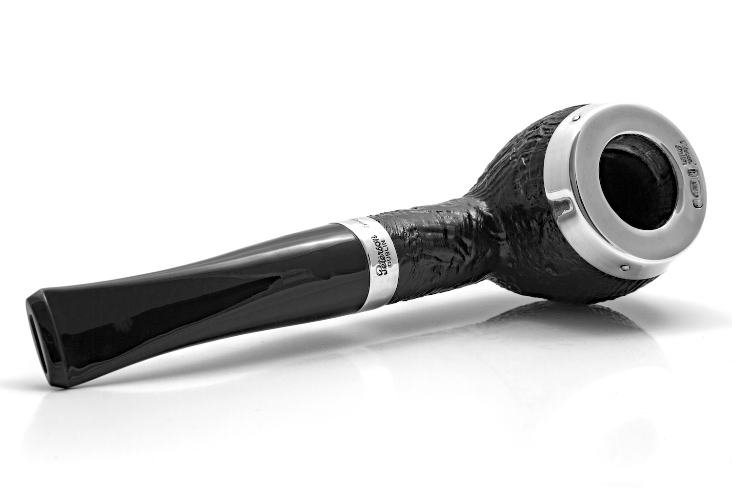 Peterson Silver Cap Sandblast 408
