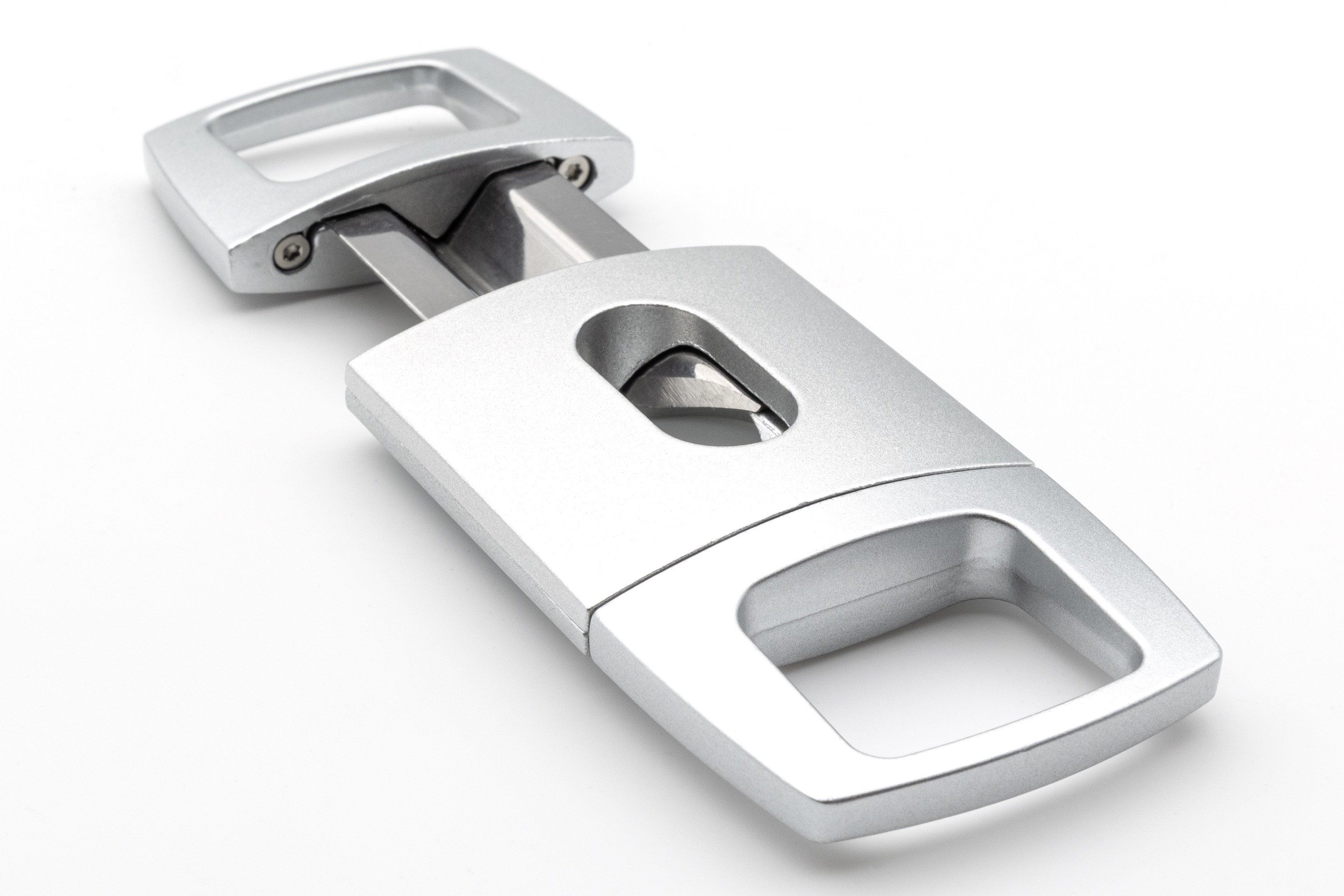 Cig-R Cigar Cutter V-Cut Satin Chrome