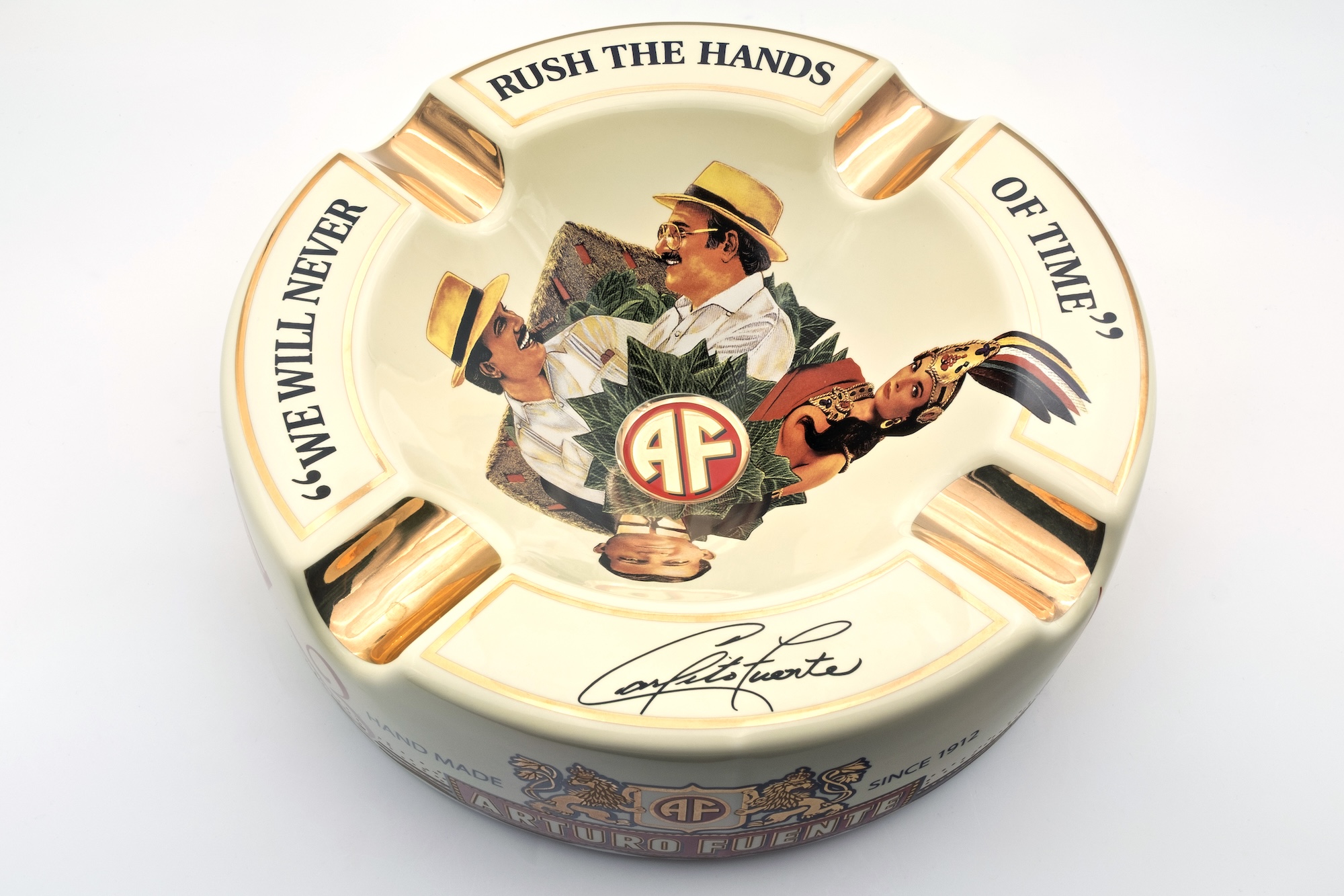 Arturo Fuente Cigar Ashtray White Arturo Fuente Cigar Ashtray White