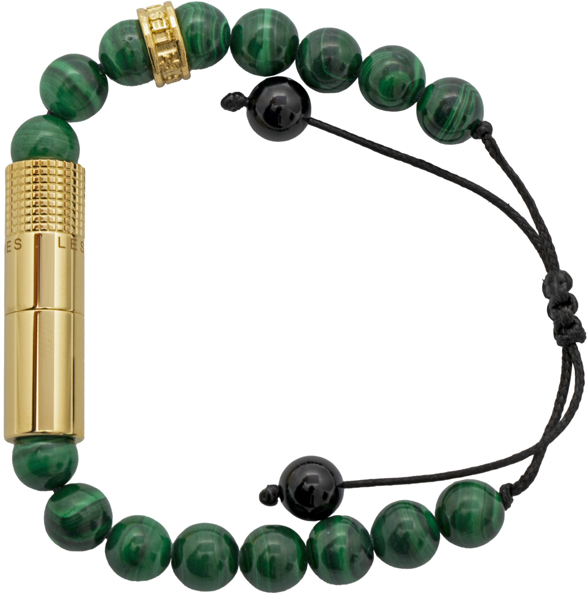 Les Fines Lames Punch Bracelet Verde Cobre Gold Ring