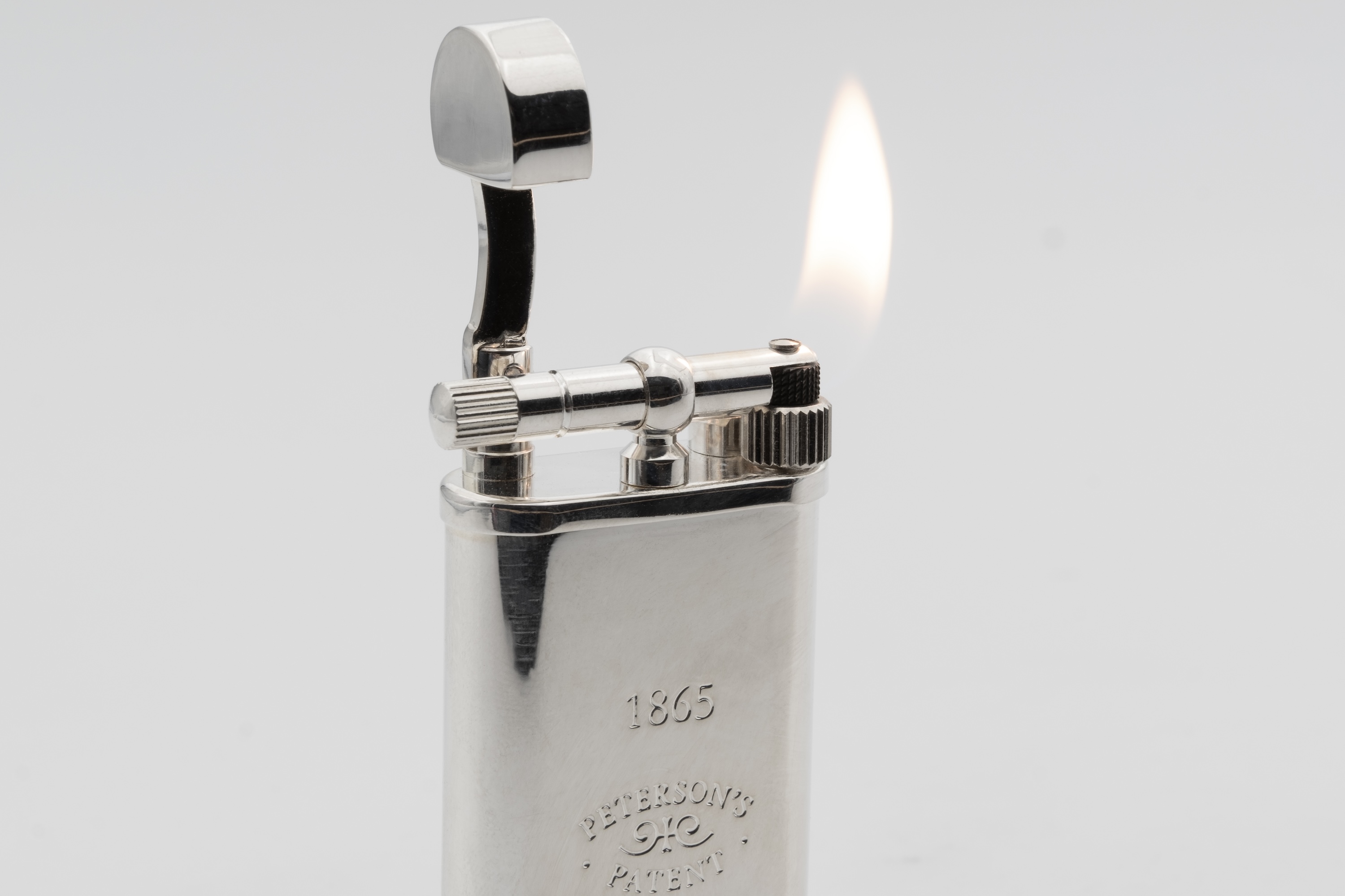 Peterson Pipe Lighter 160th Anniversary Chrome